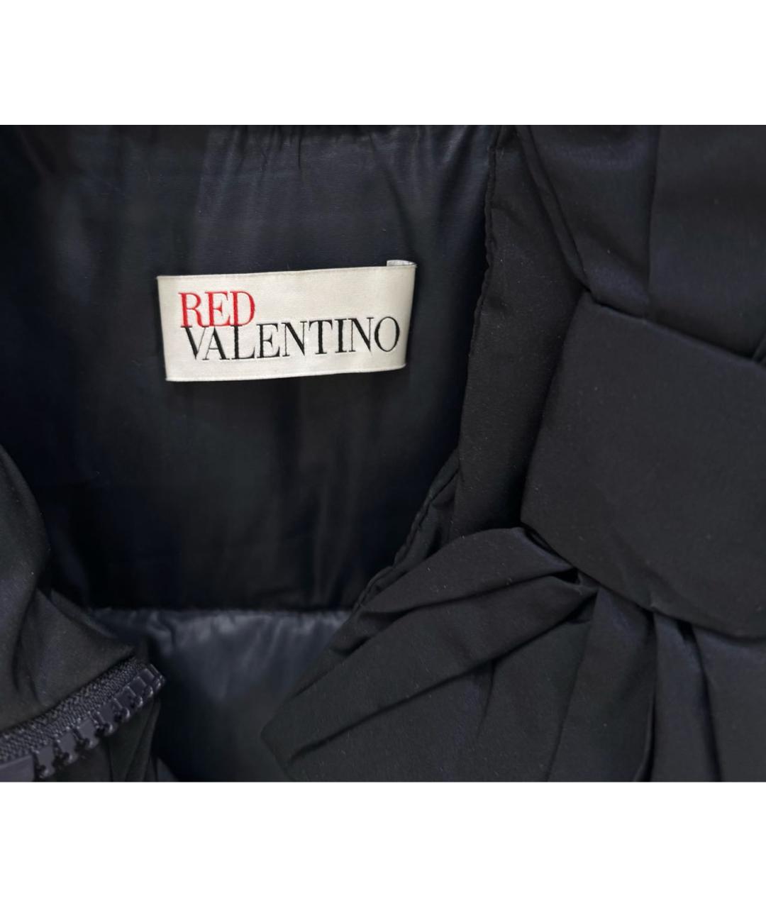 RED VALENTINO Темно-синий пуховик, фото 3