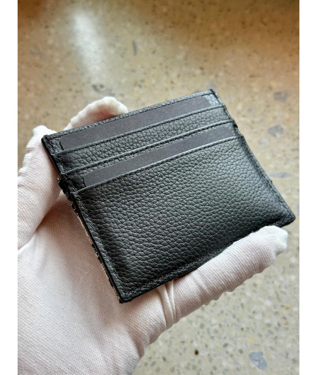 CHRISTIAN DIOR Синий кожаный кардхолдер, фото 3