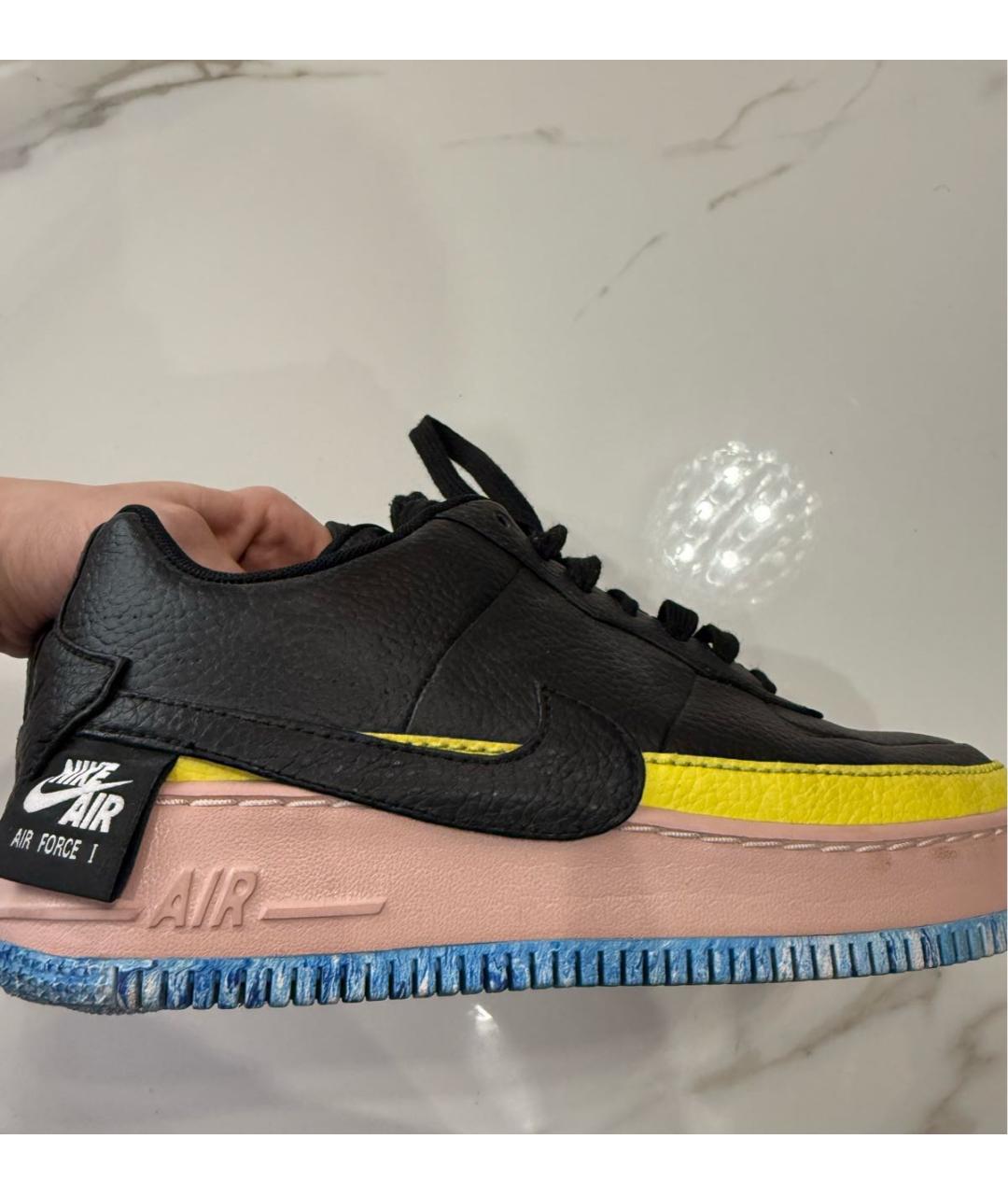 NIKE Черные кожаные кроссовки, фото 3