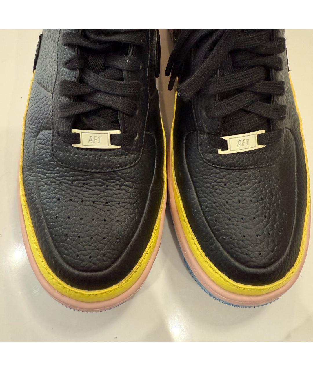 NIKE Черные кожаные кроссовки, фото 4