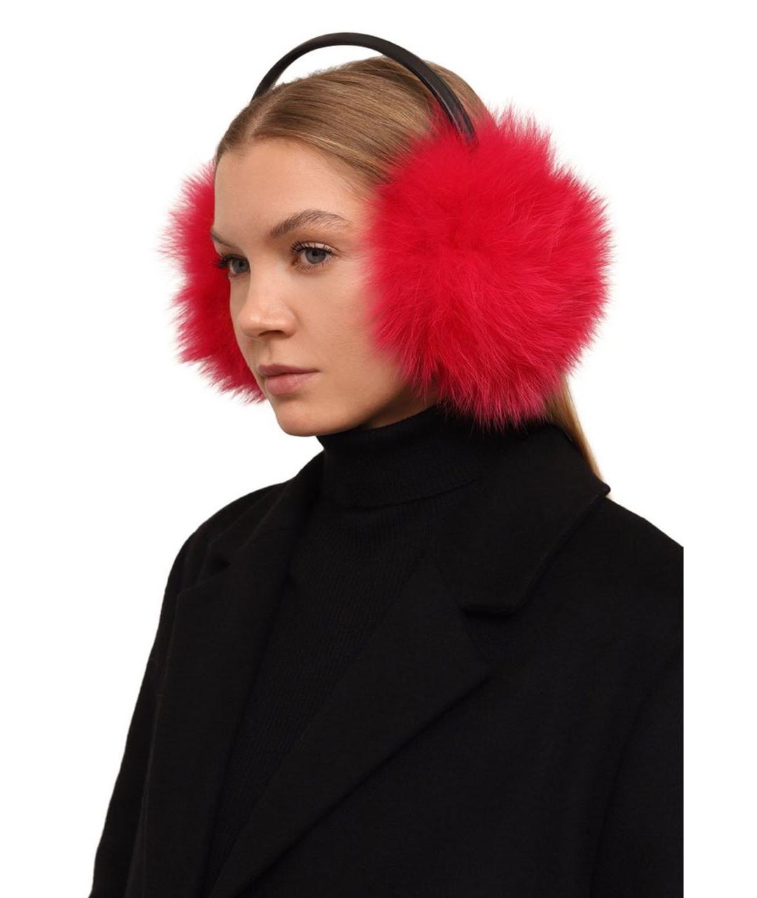 YVES SALOMON Розовые кожаные наушники, фото 5