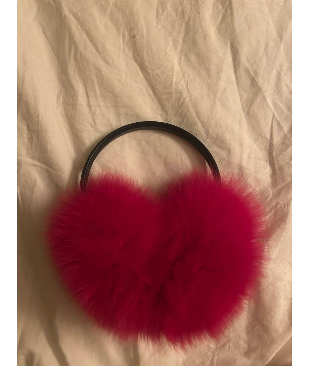 YVES SALOMON Розовые кожаные наушники, фото 3