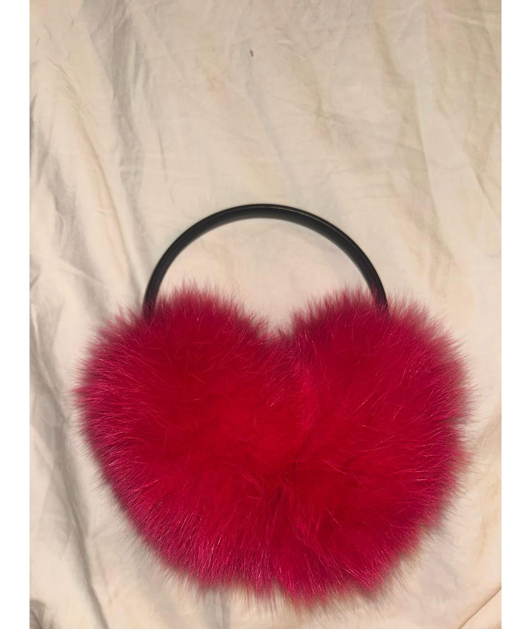 YVES SALOMON Розовые кожаные наушники, фото 2