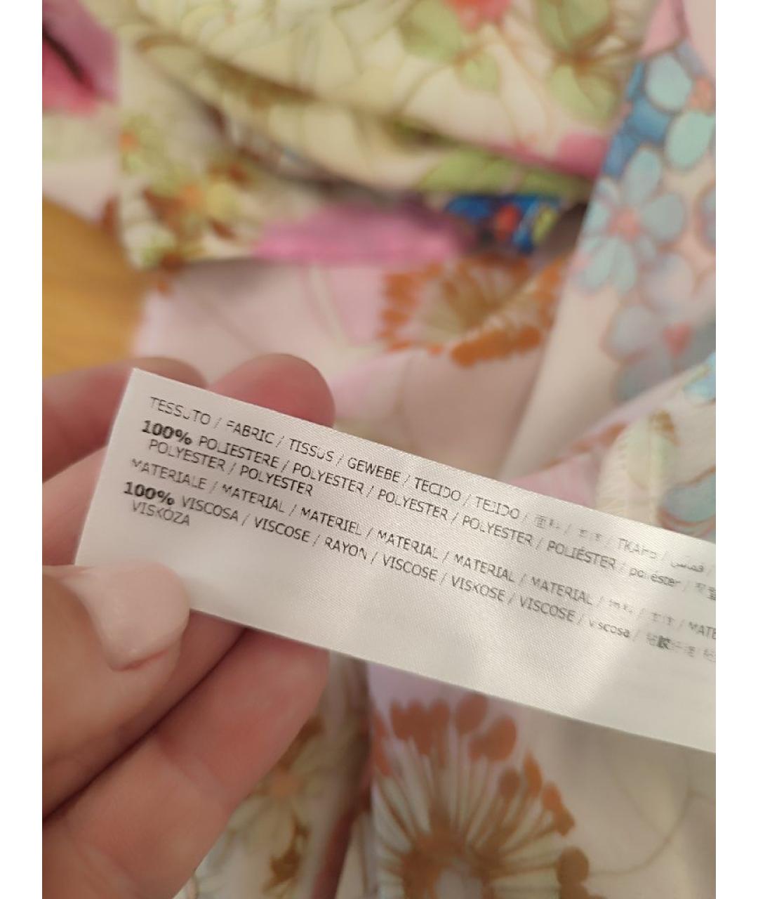 TWIN-SET Мульти полиэстеровое платье, фото 8