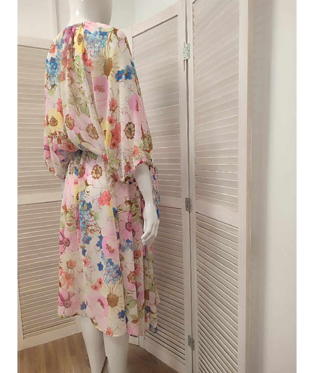 TWIN-SET Мульти полиэстеровое платье, фото 4