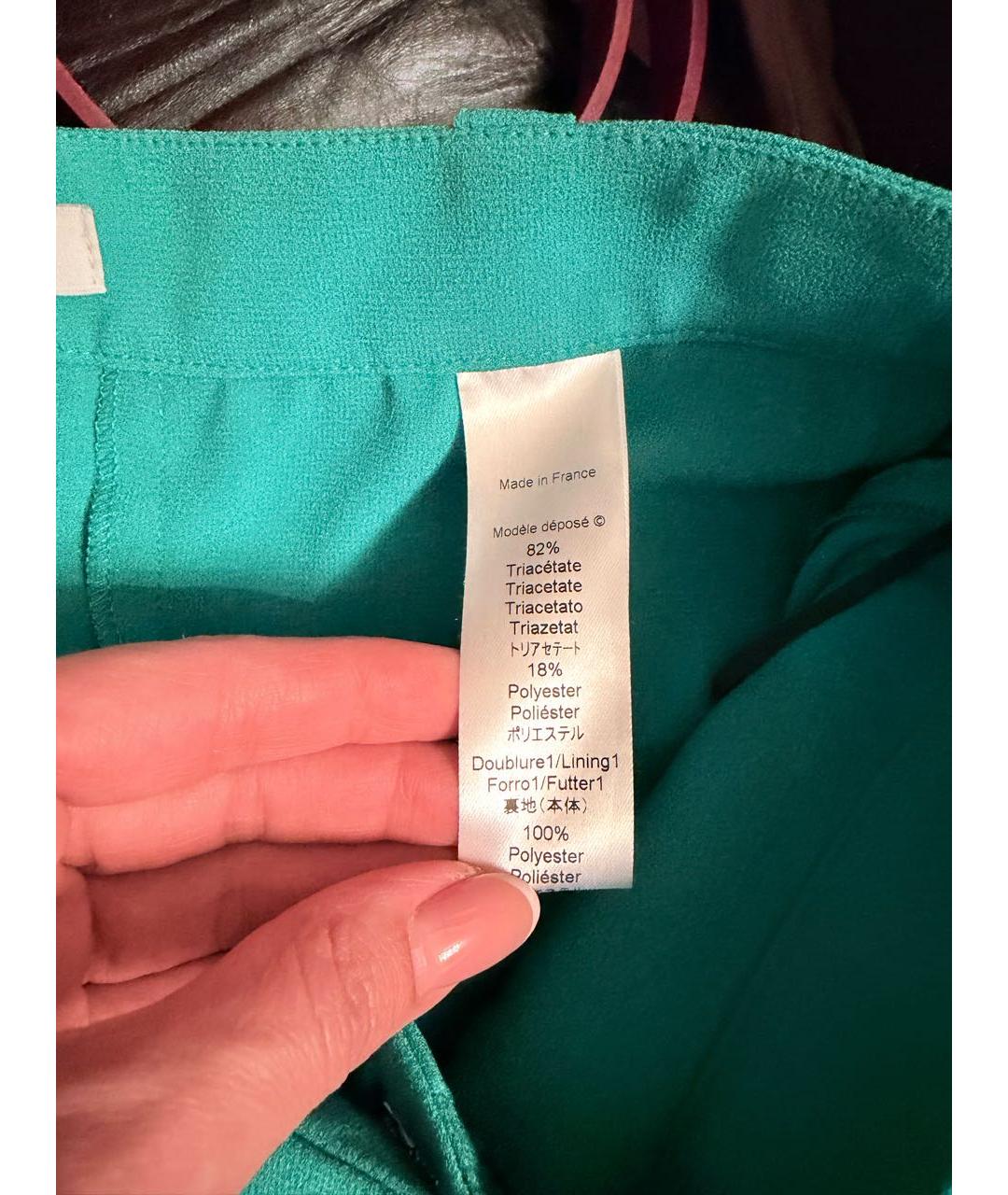 KENZO Зеленые брюки широкие, фото 4