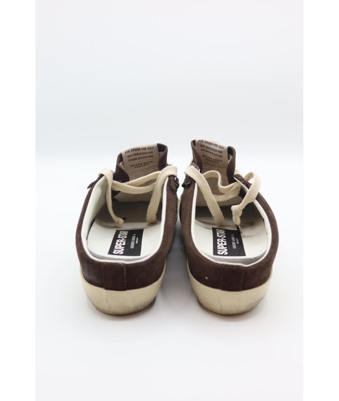 GOLDEN GOOSE DELUXE BRAND Коричневые замшевые мюли, фото 5