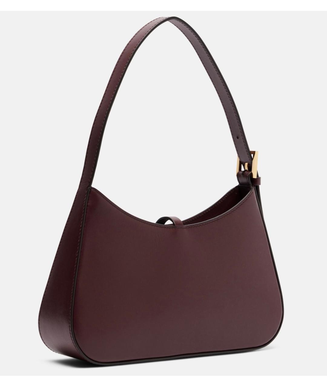 DEMELLIER Бордовая кожаная сумка с короткими ручками, фото 5