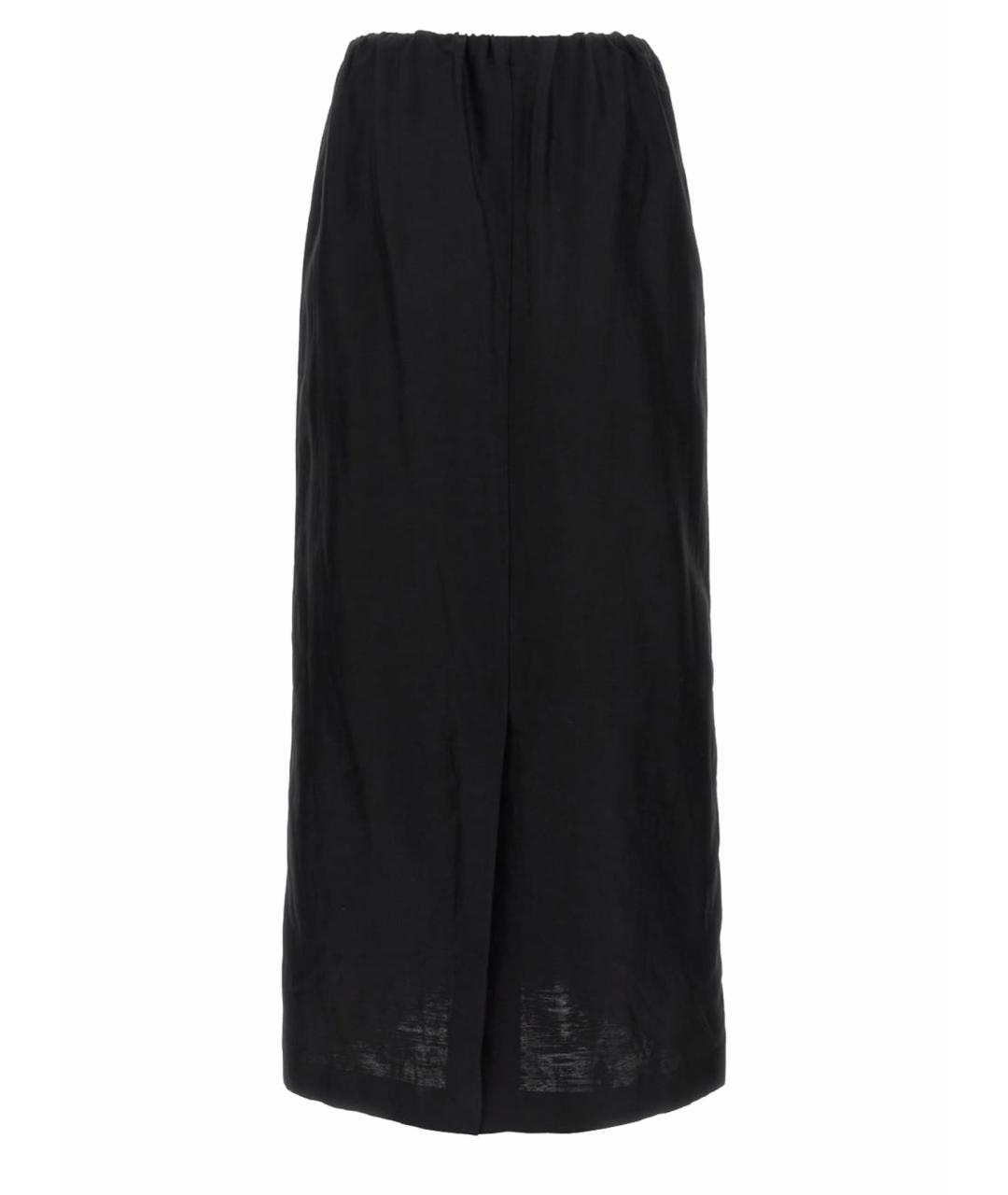 THE ROW Черная шелковая юбка макси, фото 1