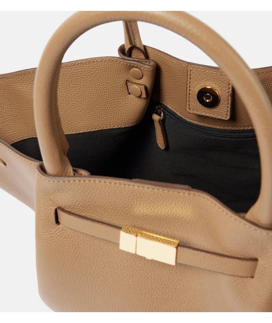 DEMELLIER Бежевая кожаная сумка тоут, фото 6