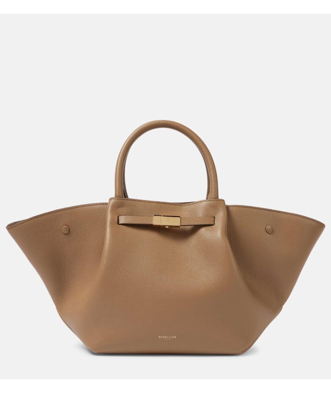 DEMELLIER Бежевая кожаная сумка тоут, фото 7