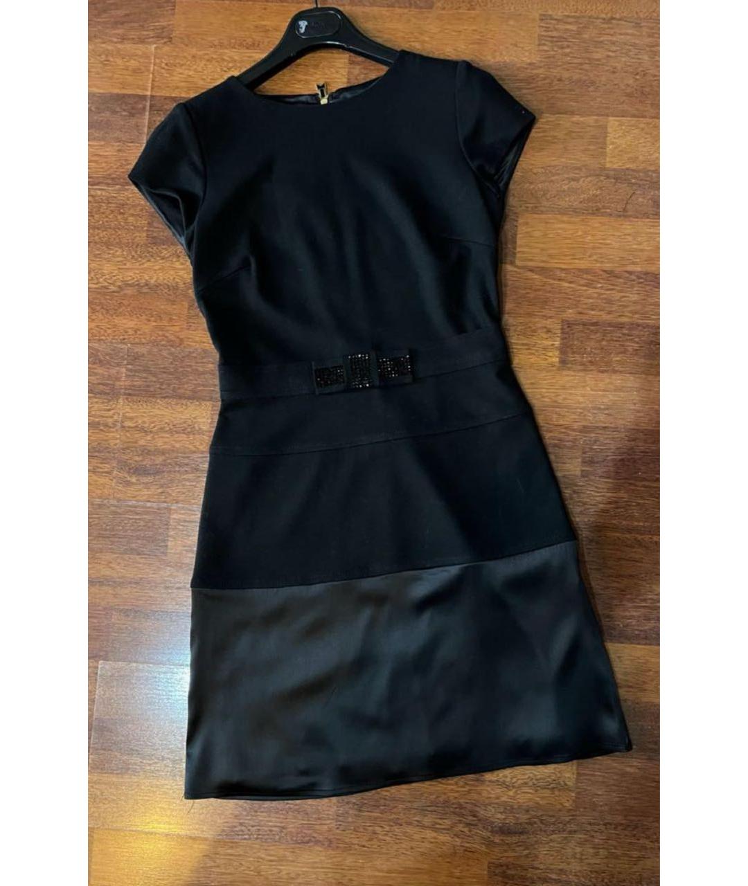 BLUMARINE Черное шерстяное повседневное платье, фото 2