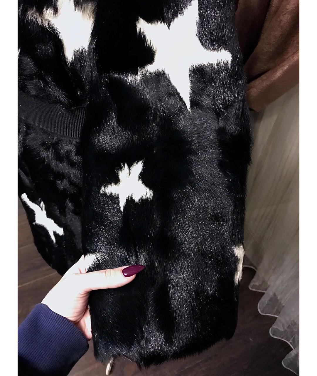 DOLCE&GABBANA Черная меховая шуба, фото 3