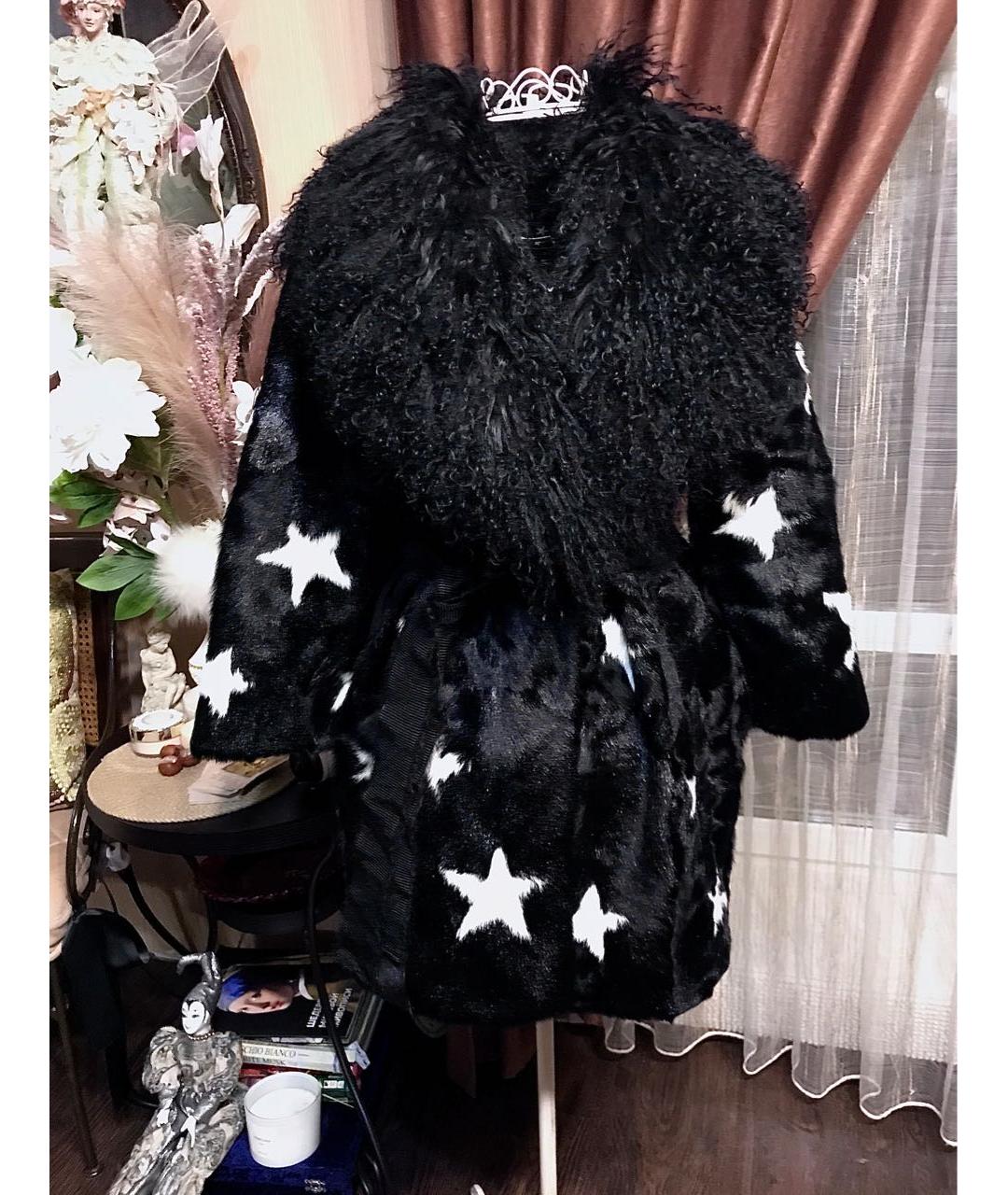 DOLCE&GABBANA Черная меховая шуба, фото 8