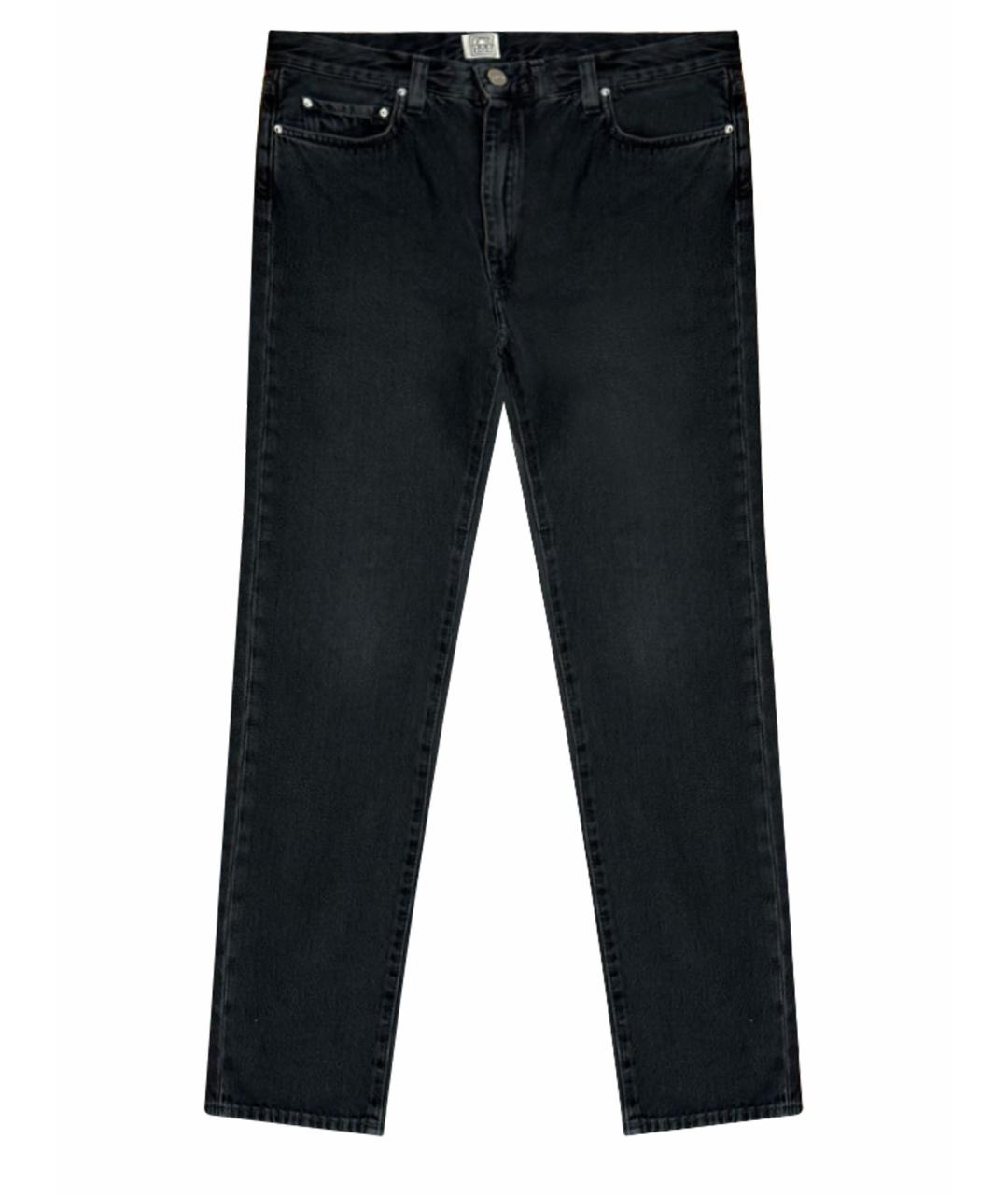 TOTEME Черные хлопковые прямые джинсы, фото 1