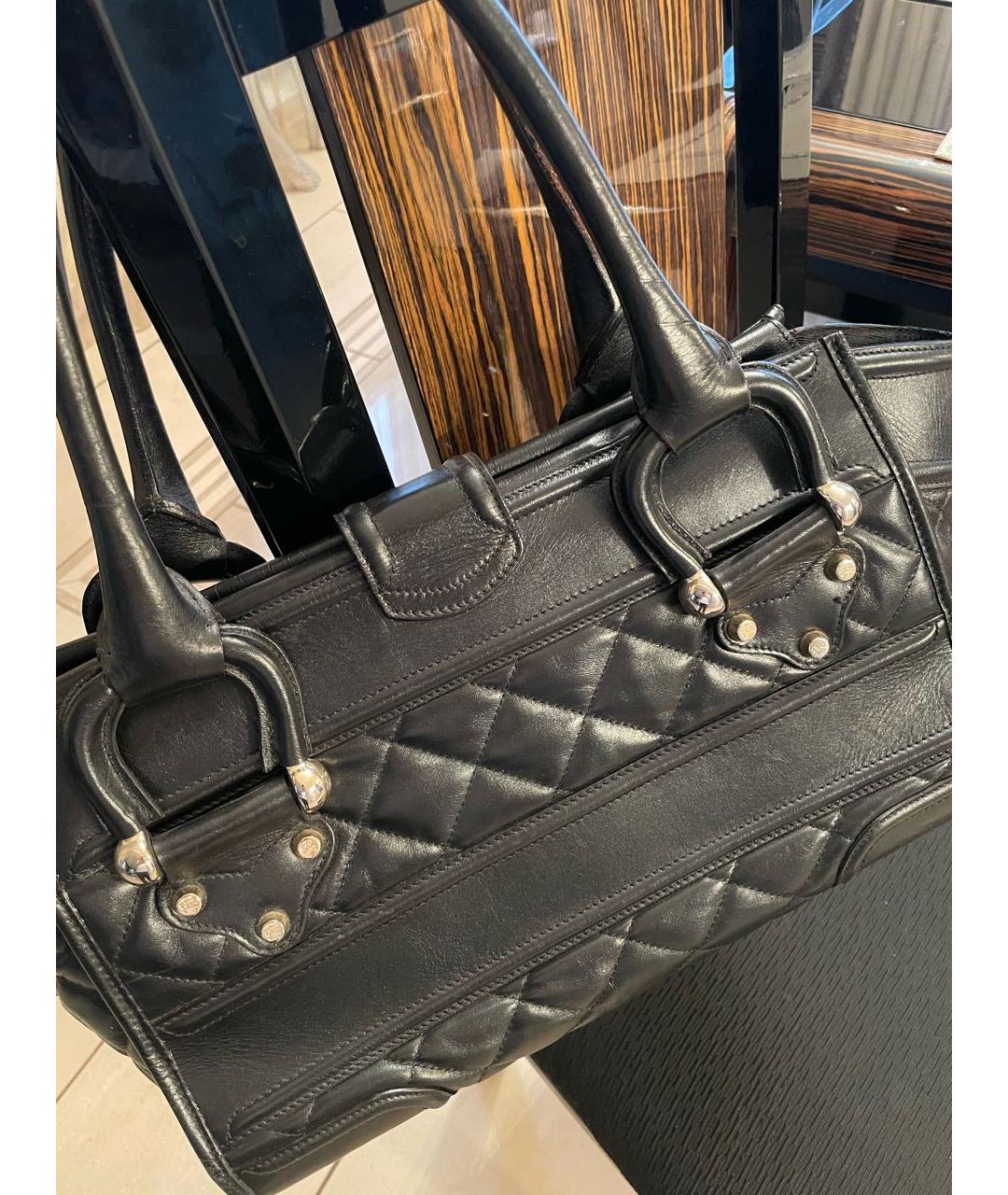 BURBERRY Черная кожаная сумка через плечо, фото 3