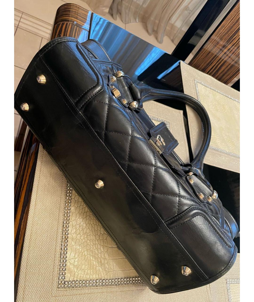 BURBERRY Черная кожаная сумка через плечо, фото 4