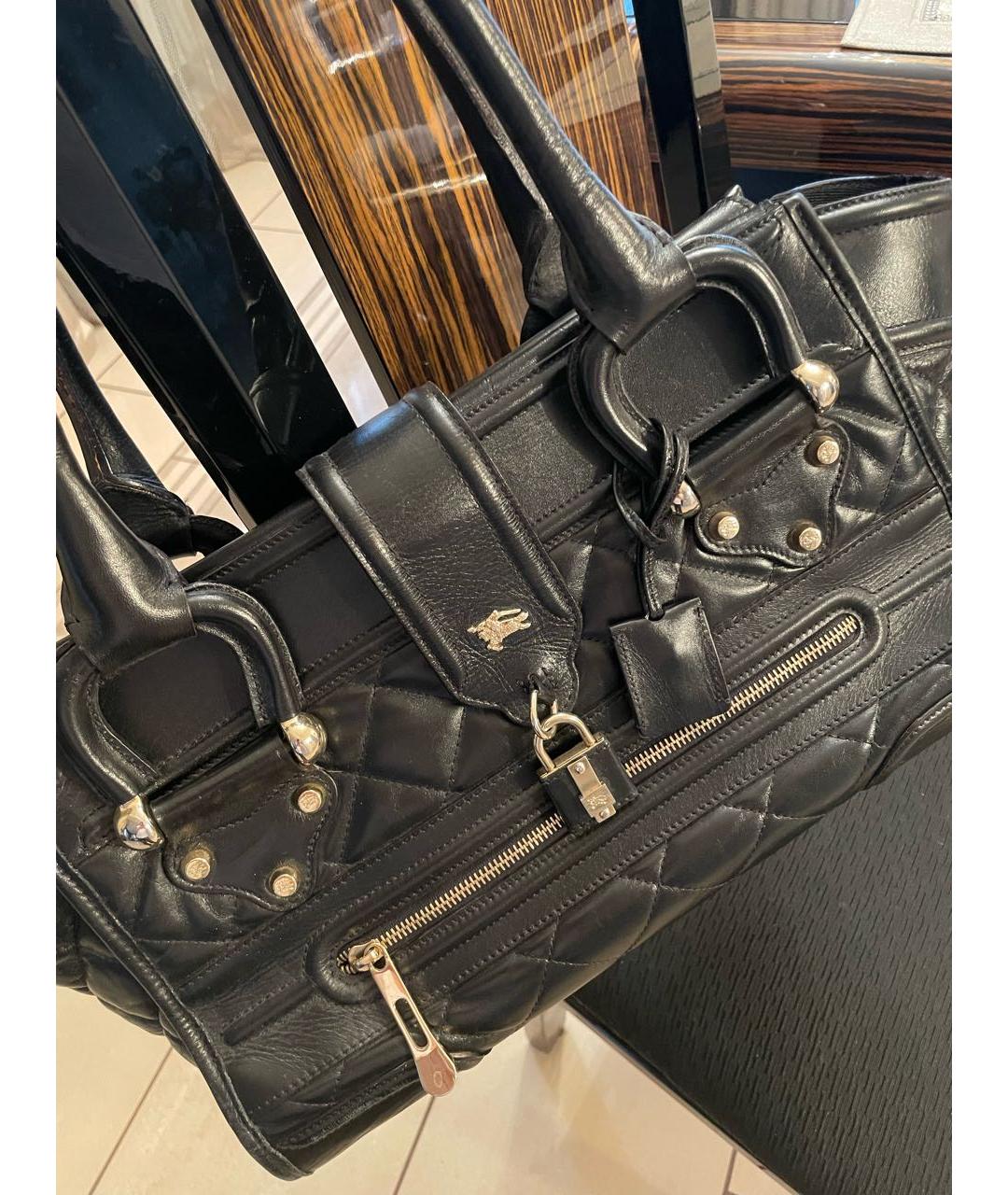 BURBERRY Черная кожаная сумка через плечо, фото 2