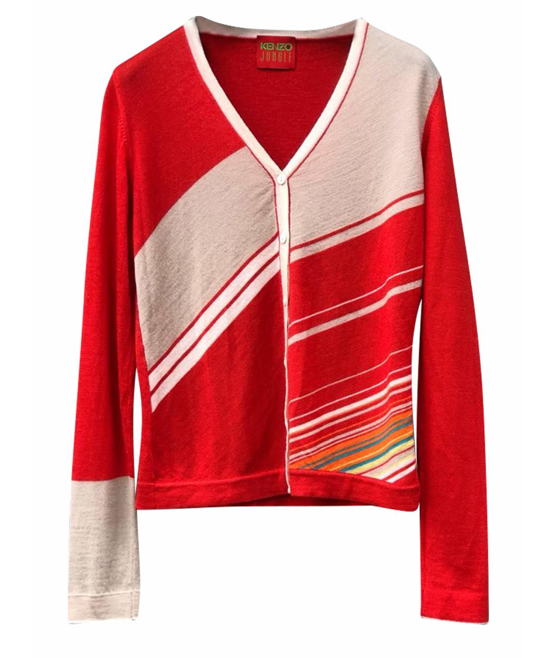 KENZO Красный кардиган, фото 1
