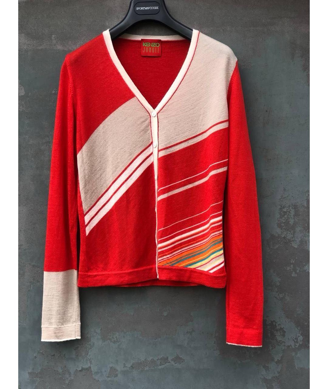 KENZO Красный кардиган, фото 6