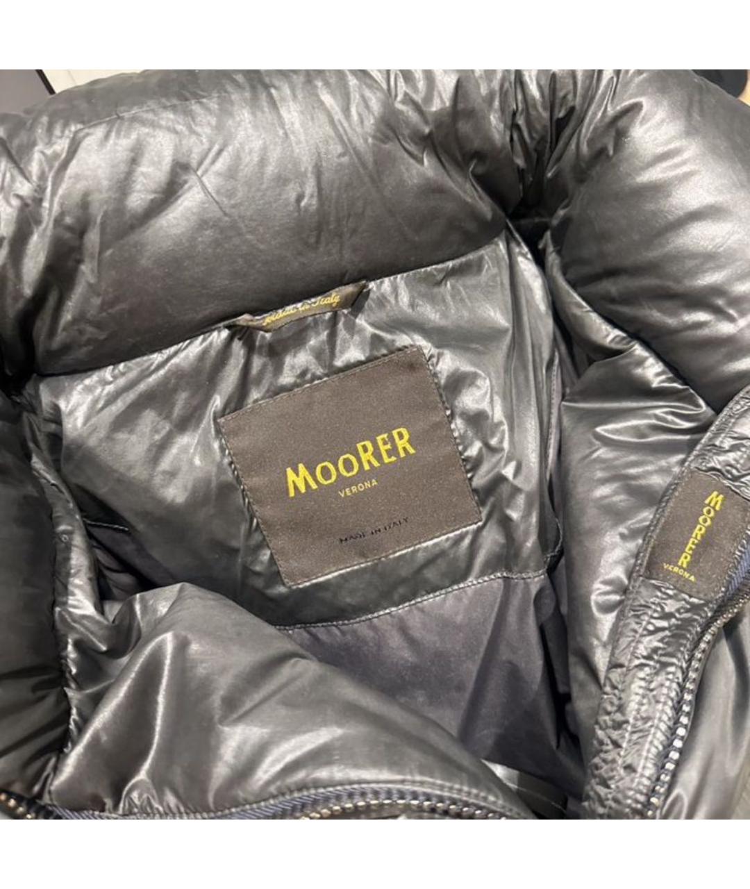 MOORER Черный пуховик, фото 3