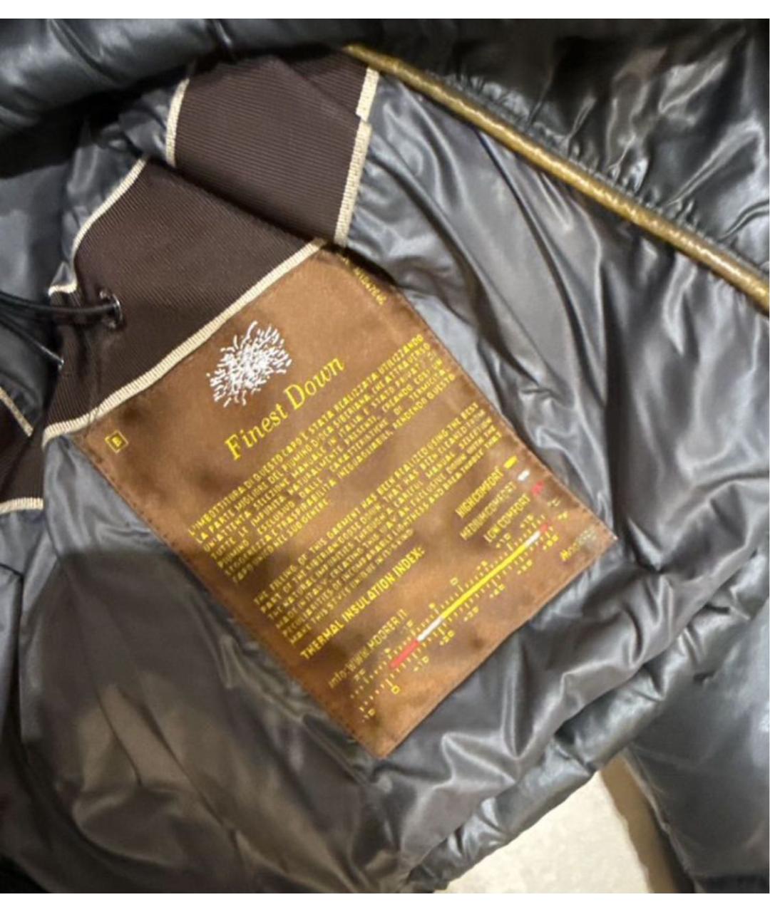 MOORER Черный пуховик, фото 4