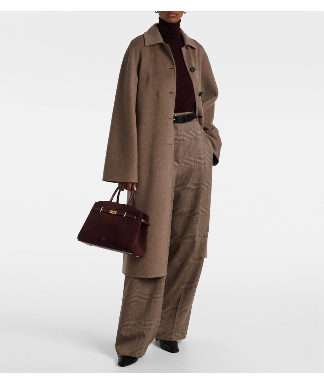 DEMELLIER Бордовая замшевая сумка с короткими ручками, фото 4