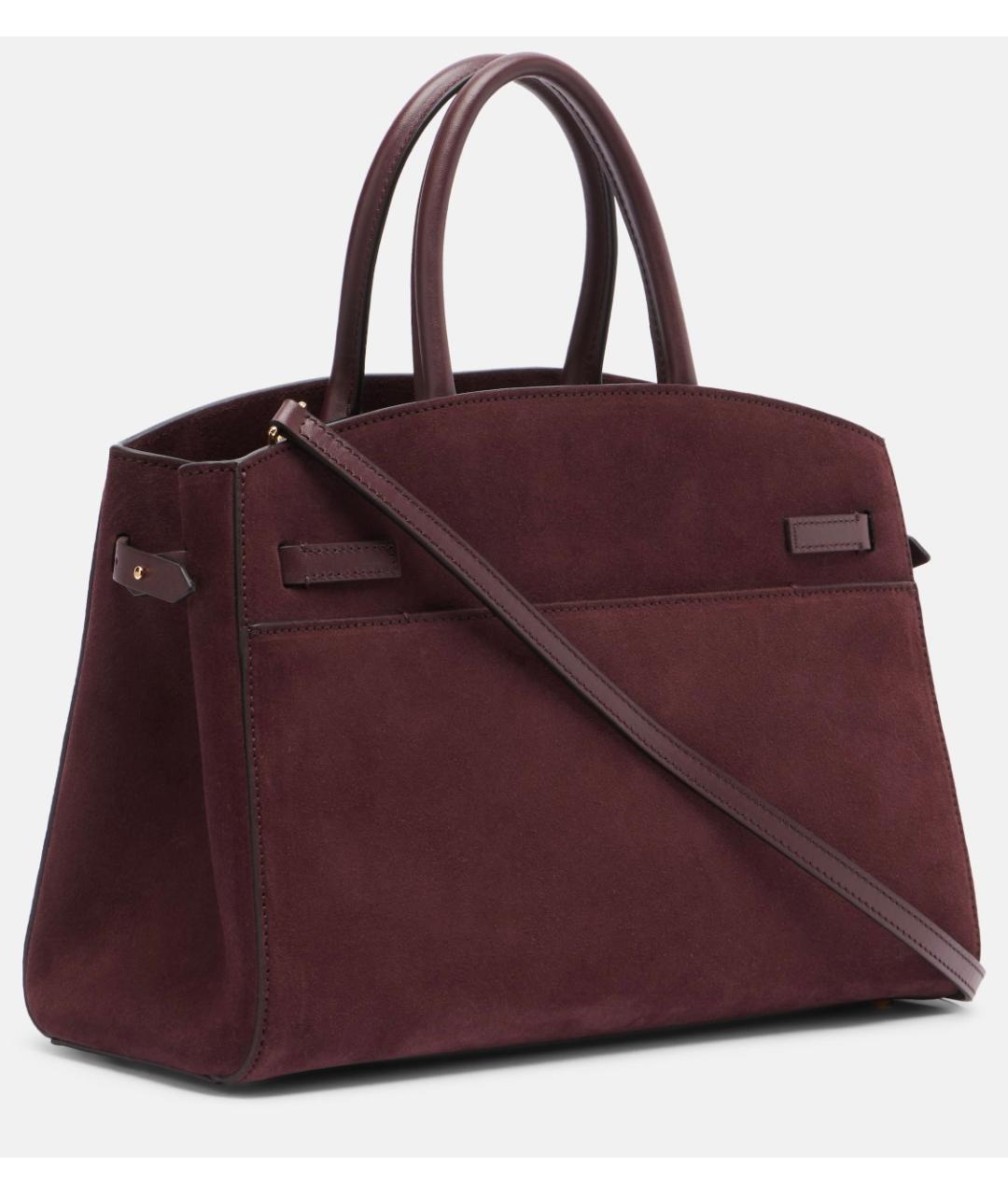 DEMELLIER Бордовая замшевая сумка с короткими ручками, фото 5