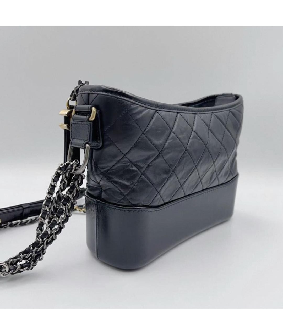 CHANEL Черная кожаная сумка через плечо, фото 2