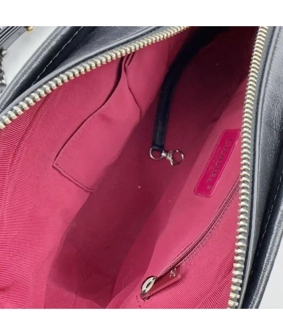 CHANEL Черная кожаная сумка через плечо, фото 3