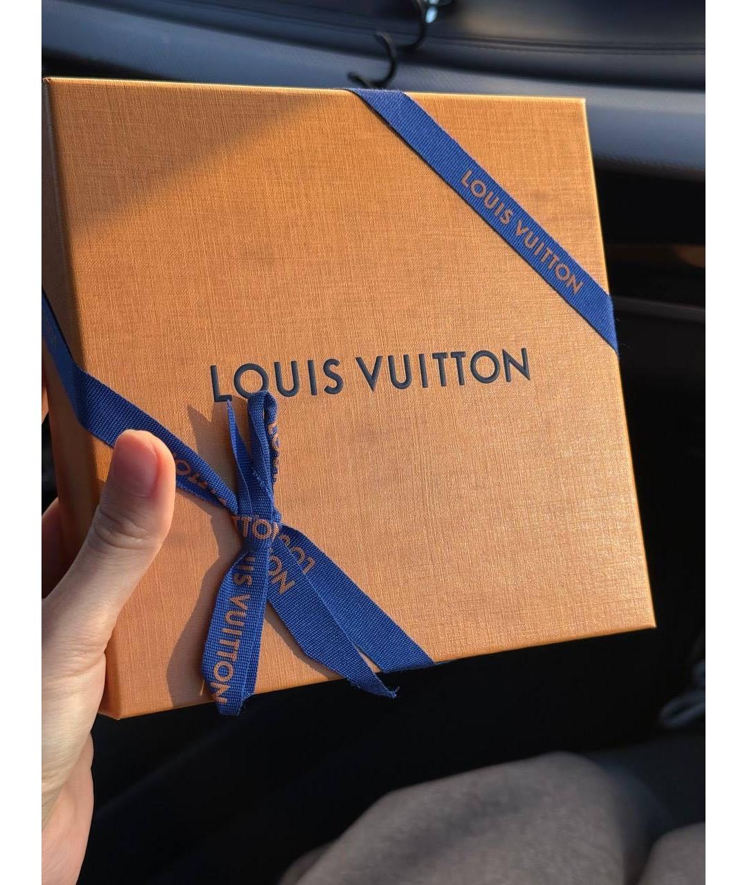 LOUIS VUITTON Коричневый кожаный ремень, фото 3