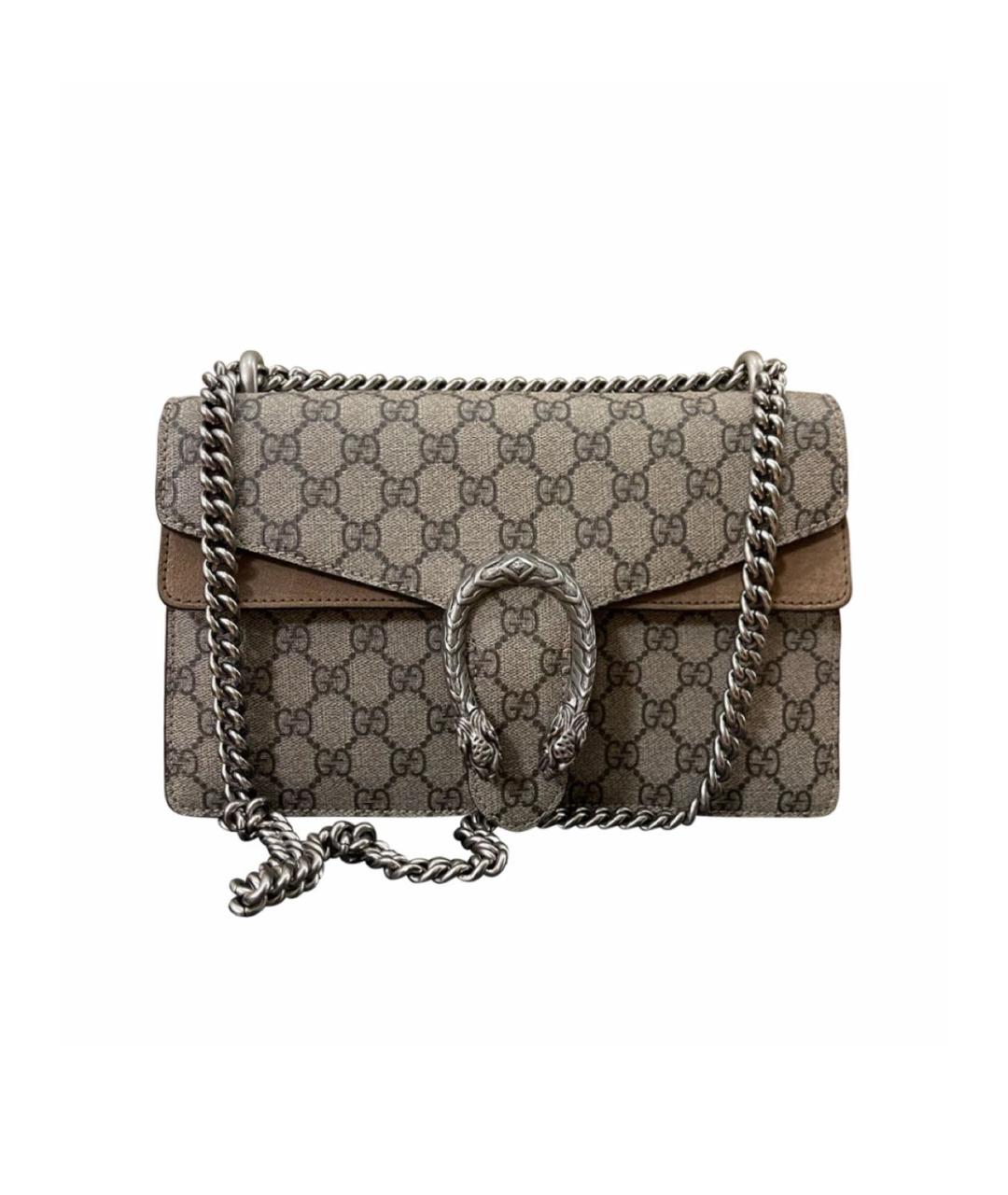 GUCCI Коричневая кожаная сумка тоут, фото 6