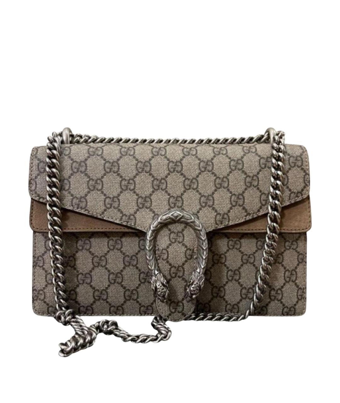 GUCCI Коричневая кожаная сумка тоут, фото 1