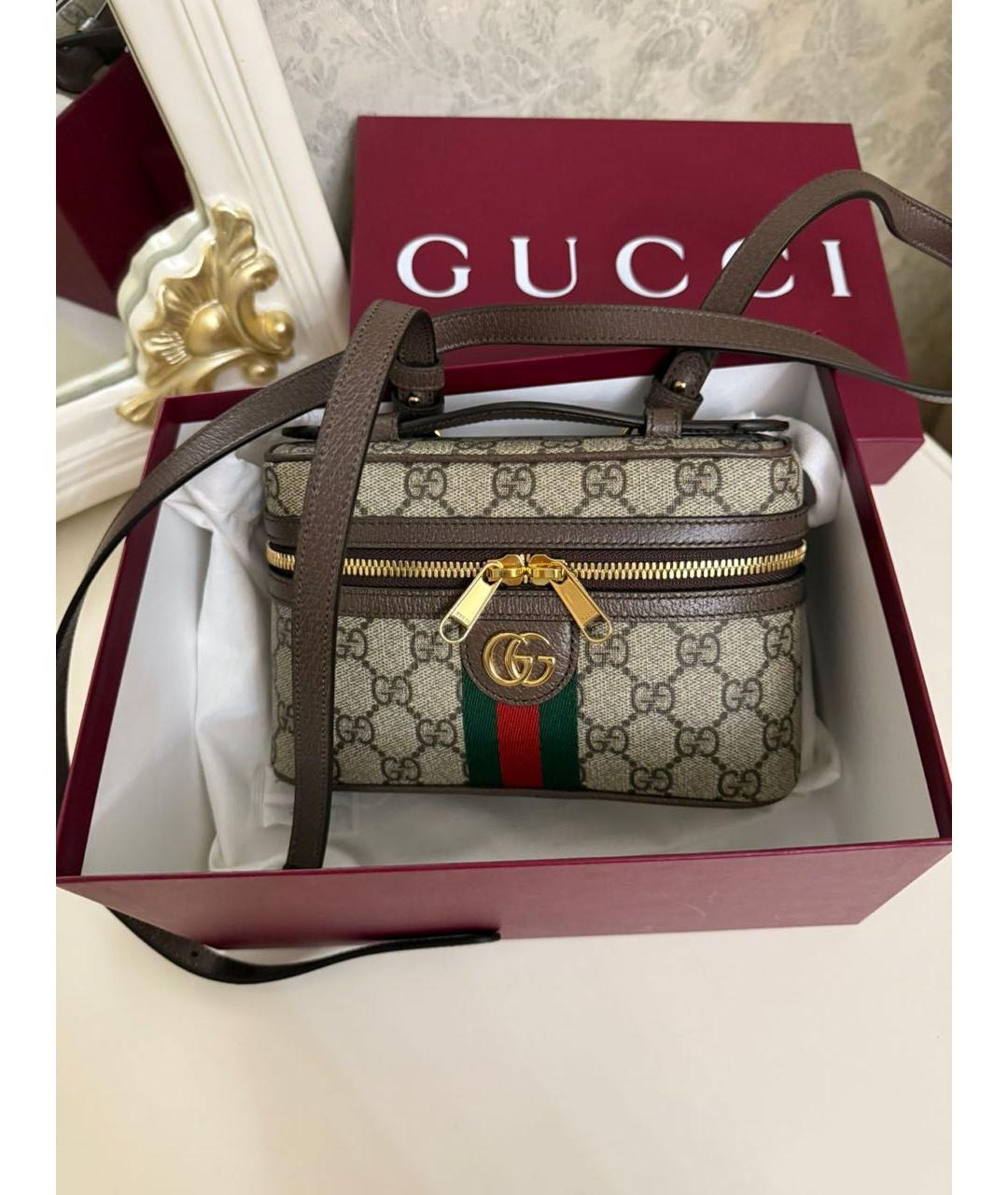 GUCCI Коричневая сумка через плечо, фото 6
