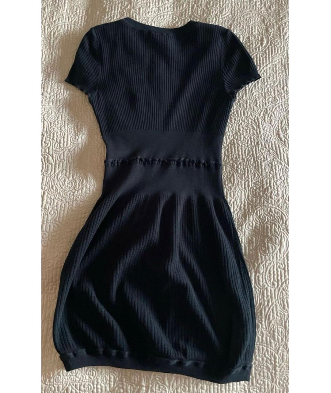 CHANEL Черное хлопковое повседневное платье, фото 2