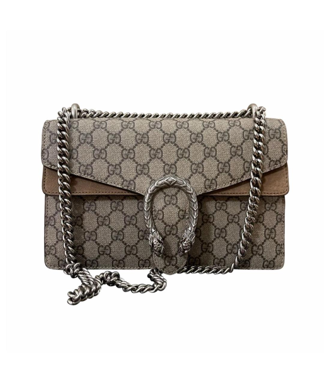 GUCCI Коричневая кожаная сумка тоут, фото 6