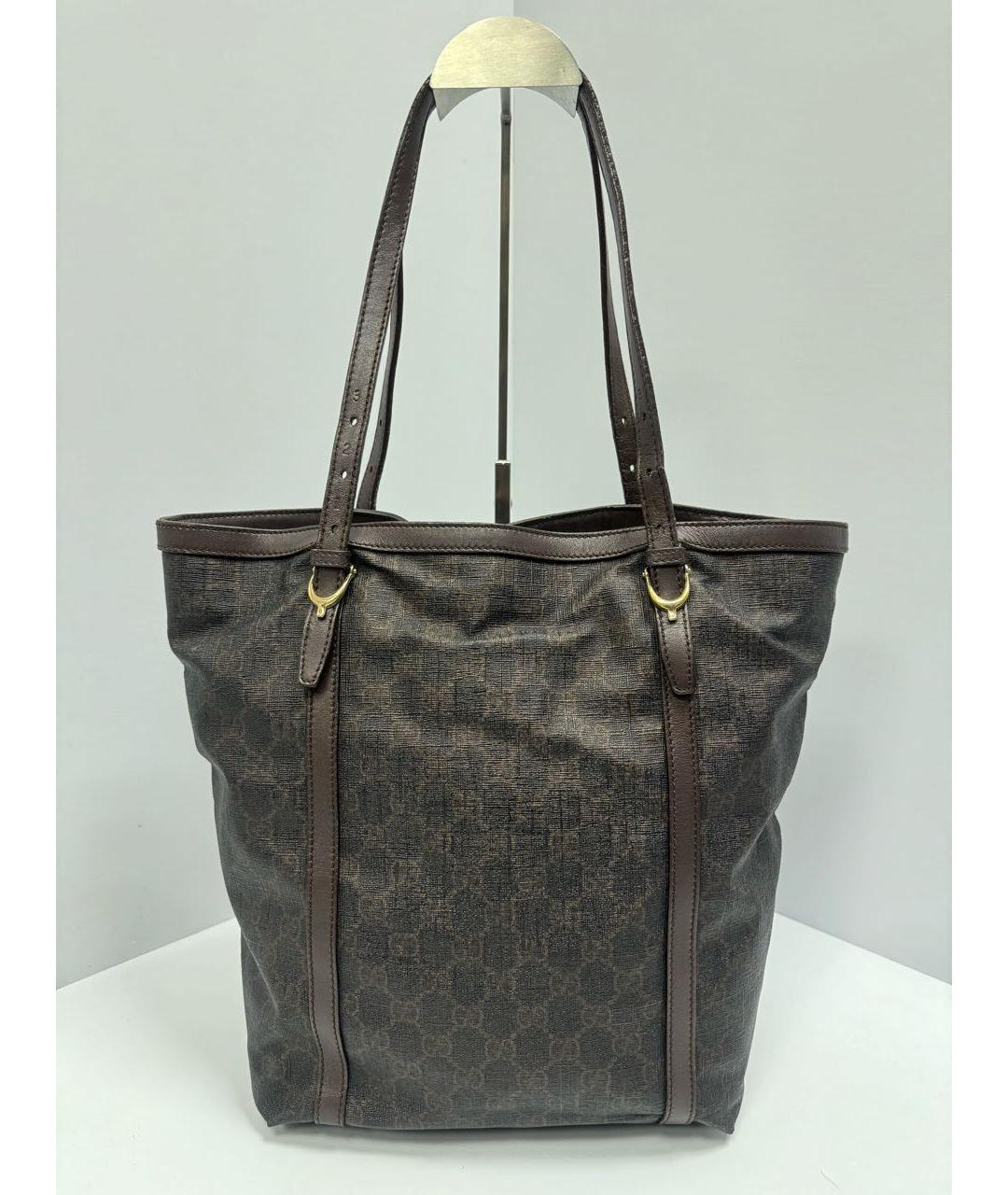GUCCI Коричневая сумка тоут, фото 3
