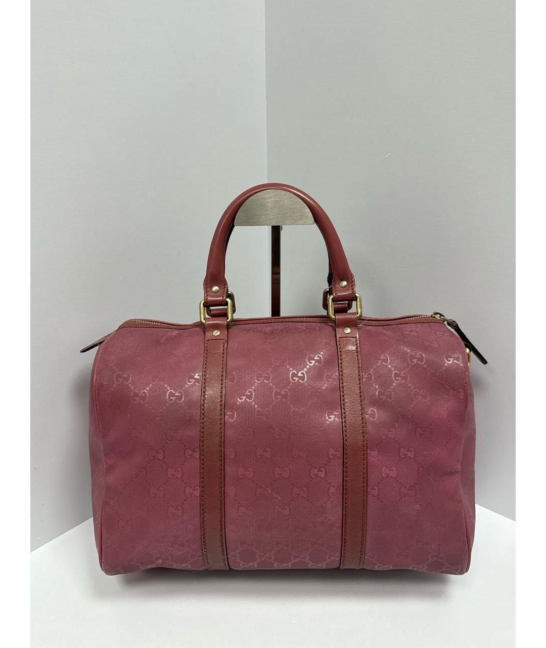 GUCCI Розовая жаккардовая сумка с короткими ручками, фото 3