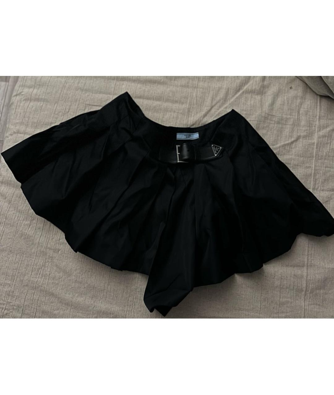PRADA Черная юбка мини, фото 5