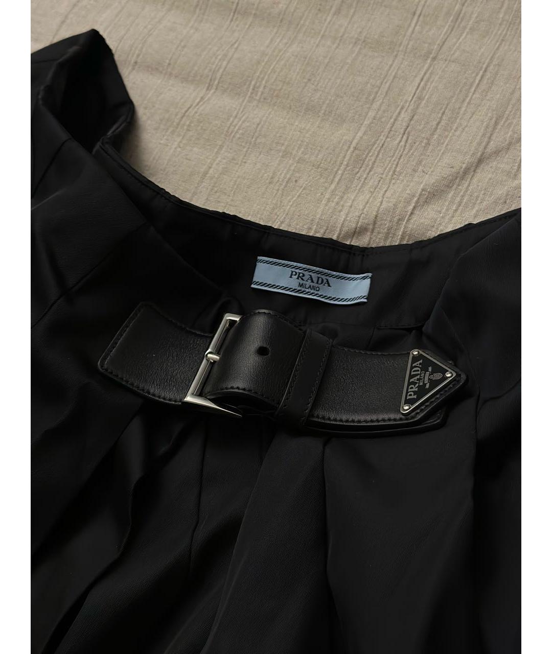 PRADA Черная юбка мини, фото 2