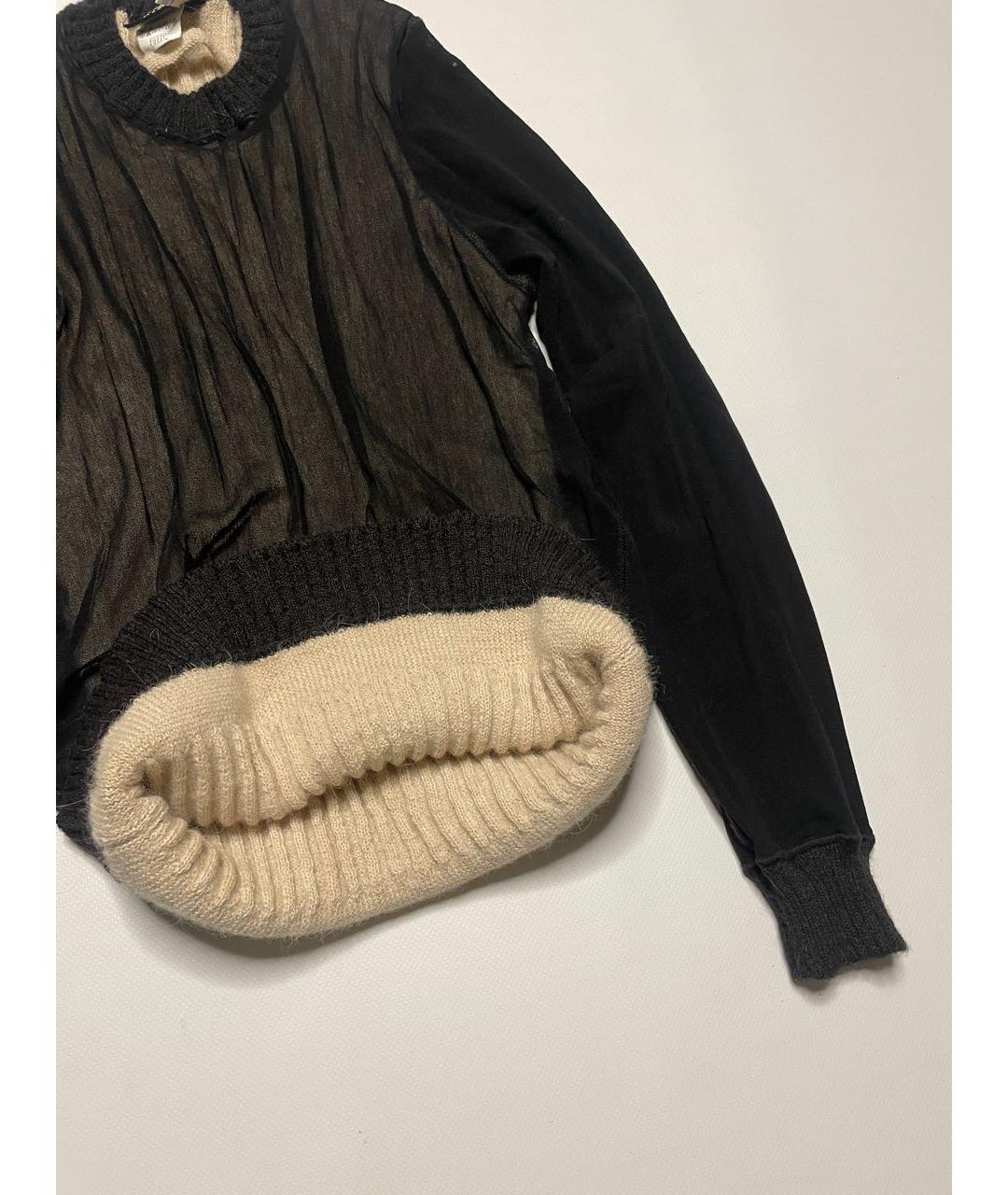 JEAN PAUL GAULTIER Черный шерстяной джемпер / свитер, фото 6