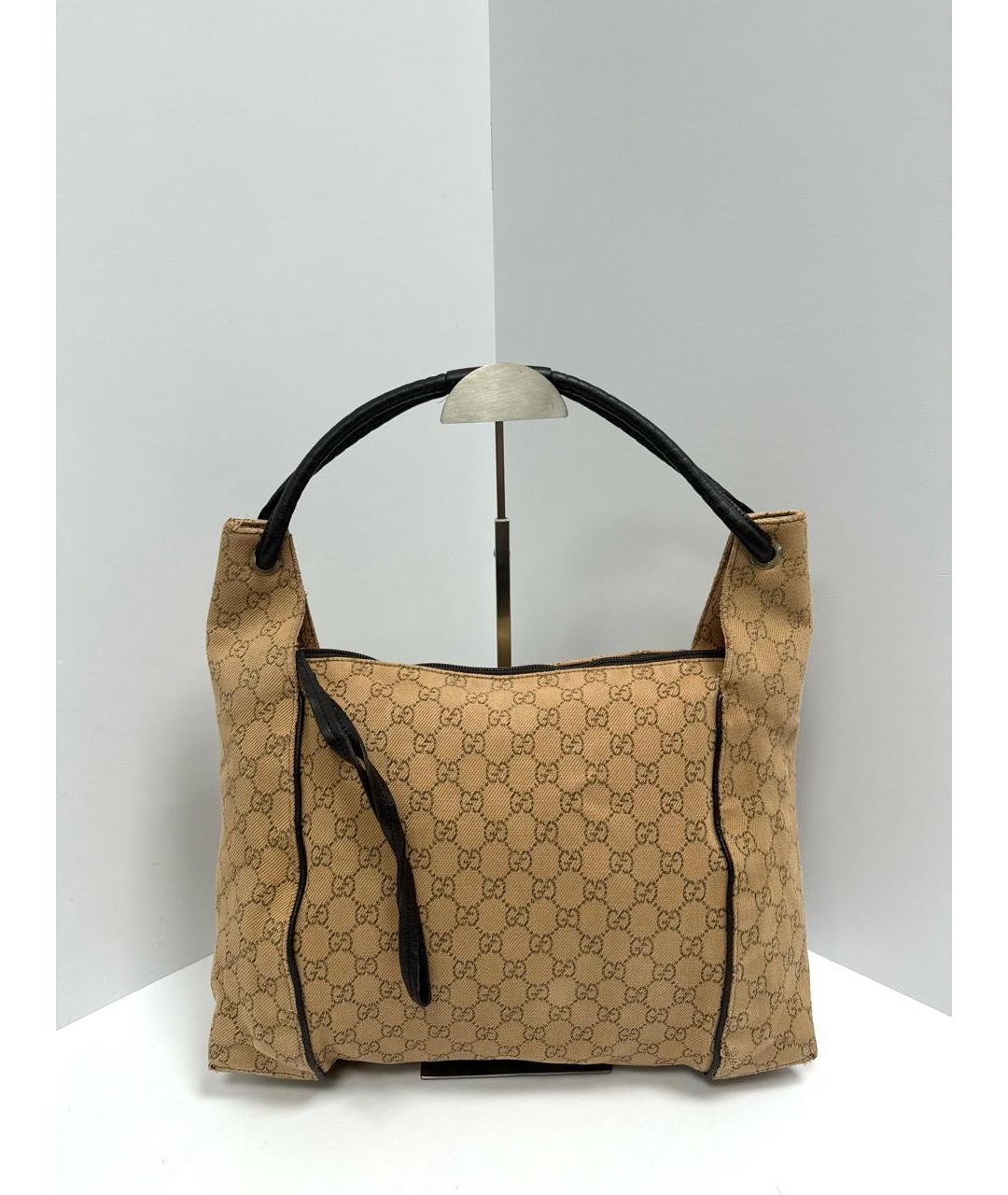 GUCCI Оранжевая тканевая сумка через плечо, фото 4