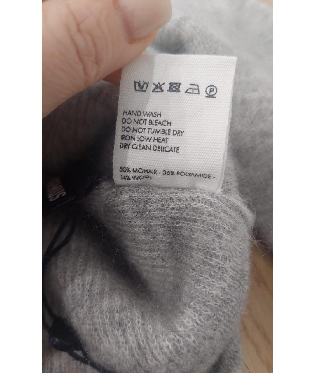 JACQUEMUS Серый шерстяной кардиган, фото 4