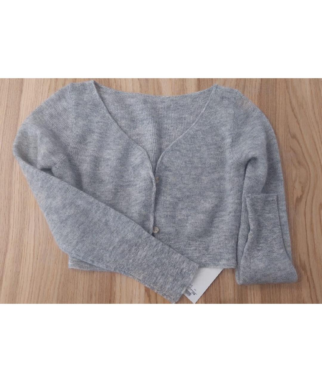 JACQUEMUS Серый шерстяной кардиган, фото 2