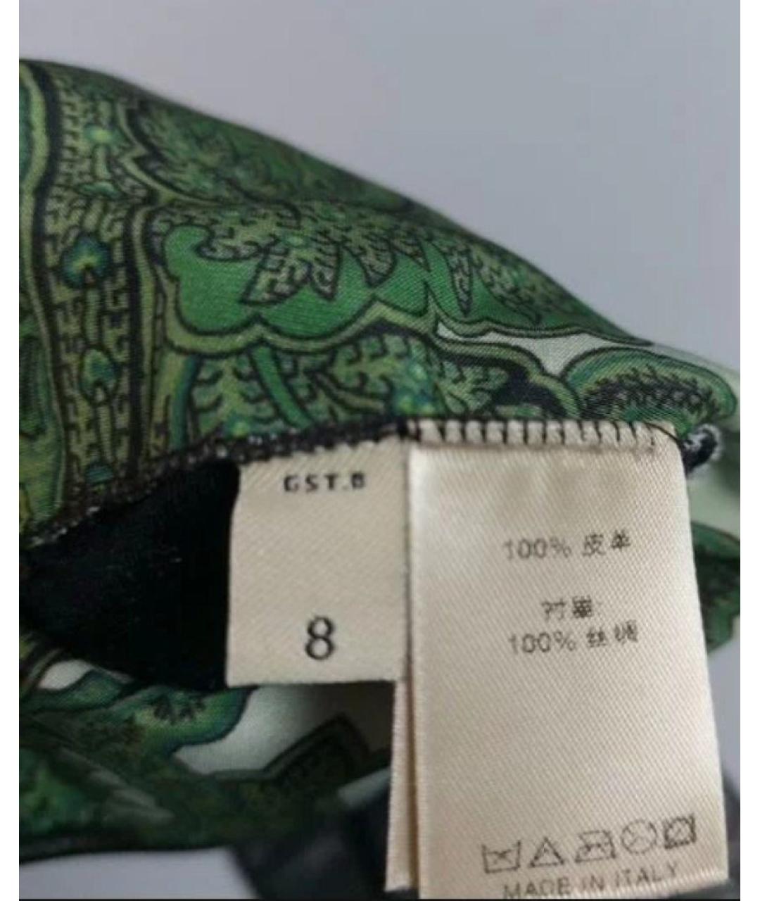 BURBERRY Черные кожаные перчатки, фото 8