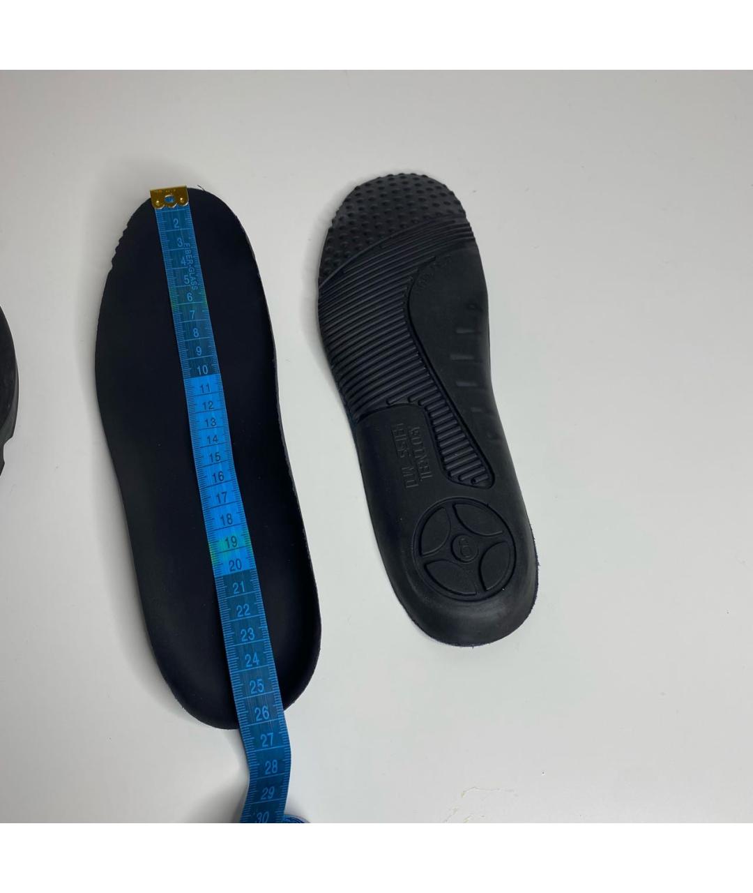 RICK OWENS Черные текстильные кеды, фото 7