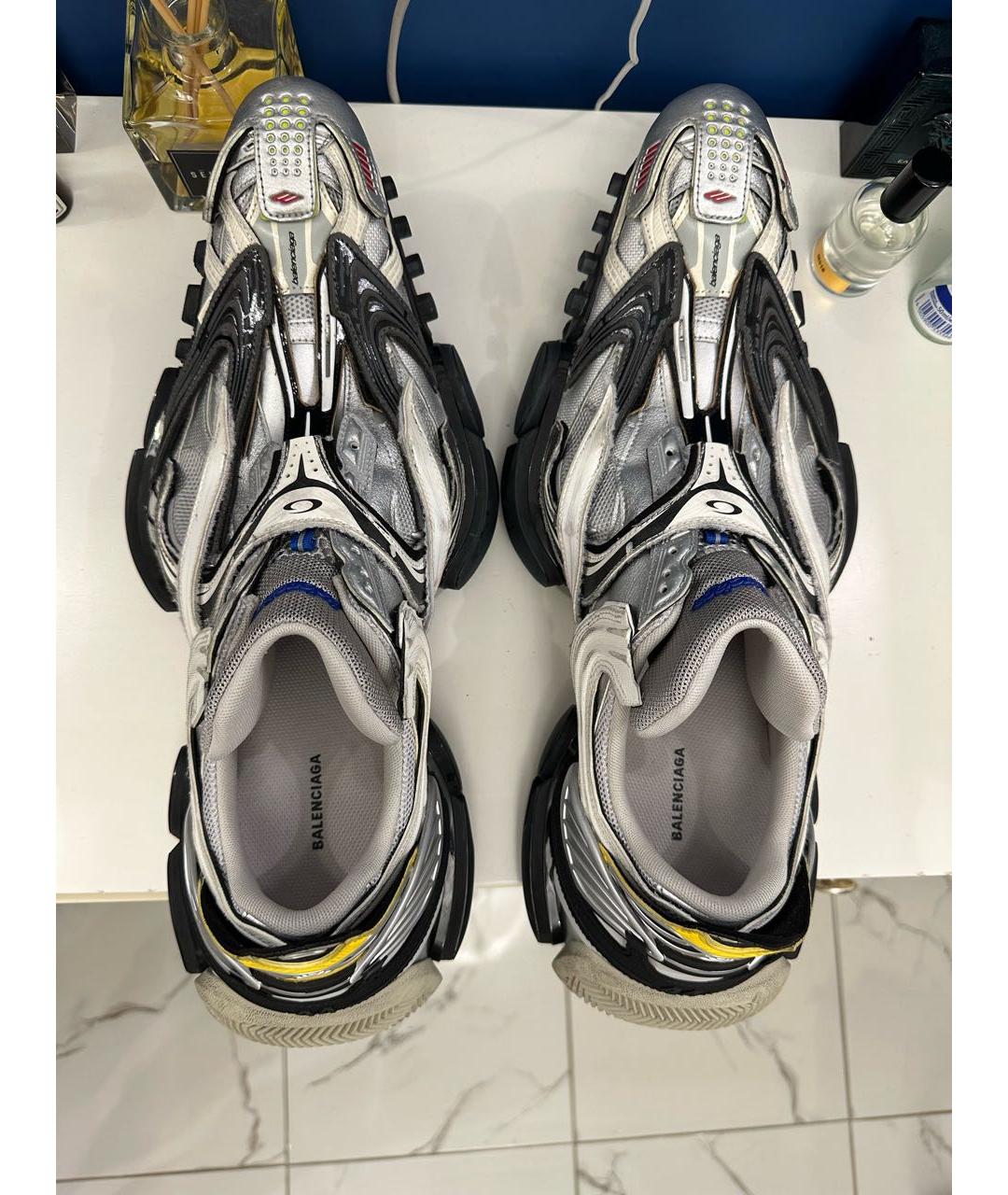 BALENCIAGA Белые кожаные низкие ботинки, фото 3