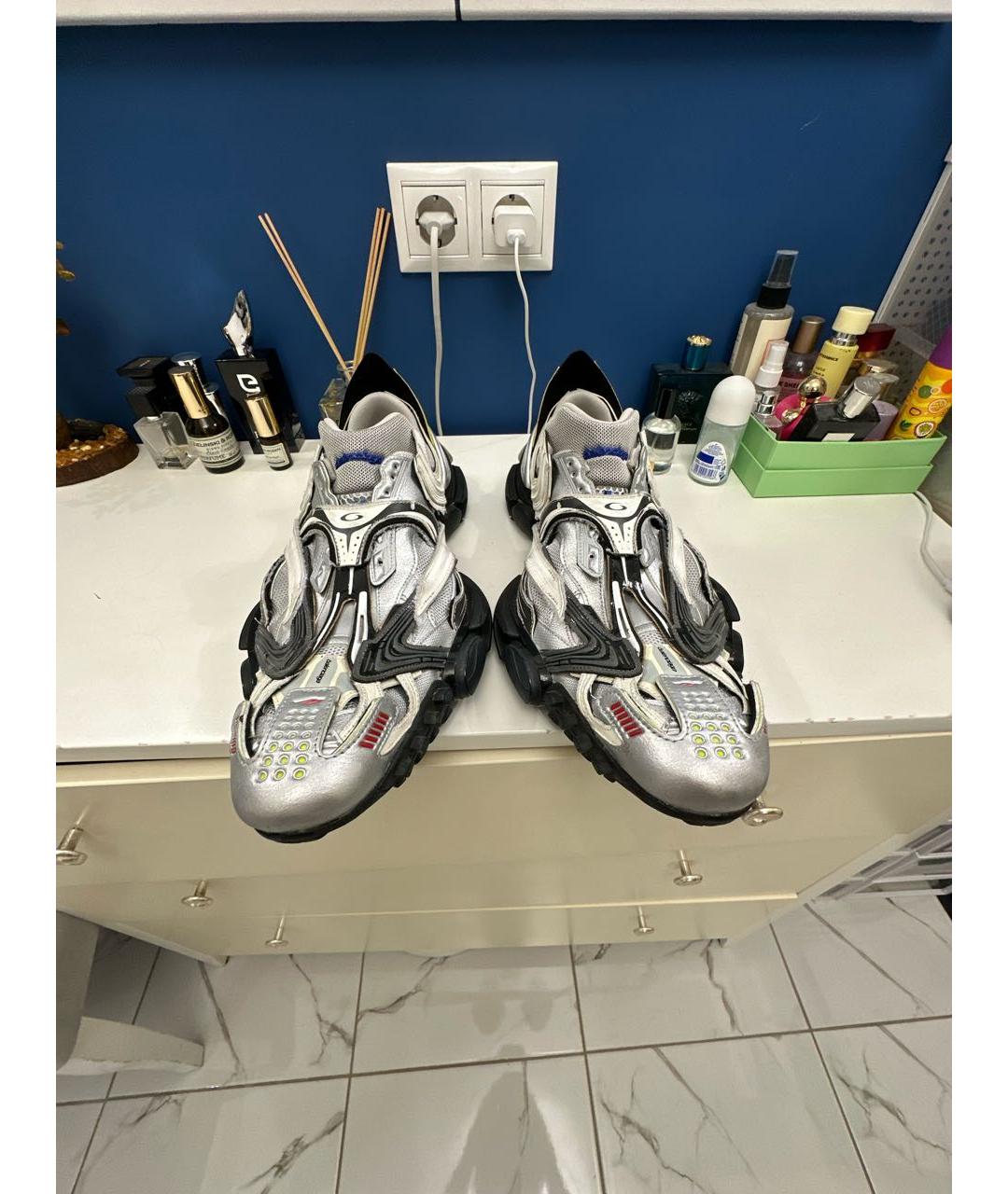 BALENCIAGA Белые кожаные низкие ботинки, фото 2