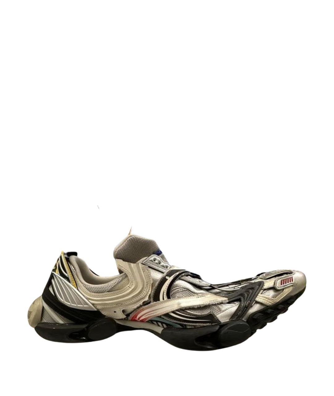 BALENCIAGA Белые кожаные низкие ботинки, фото 1