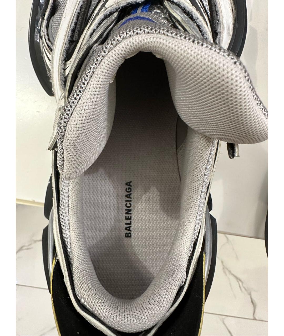 BALENCIAGA Белые кожаные низкие ботинки, фото 6